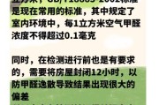 甲醛指标多少是安全怎样自测甲醛是否超标