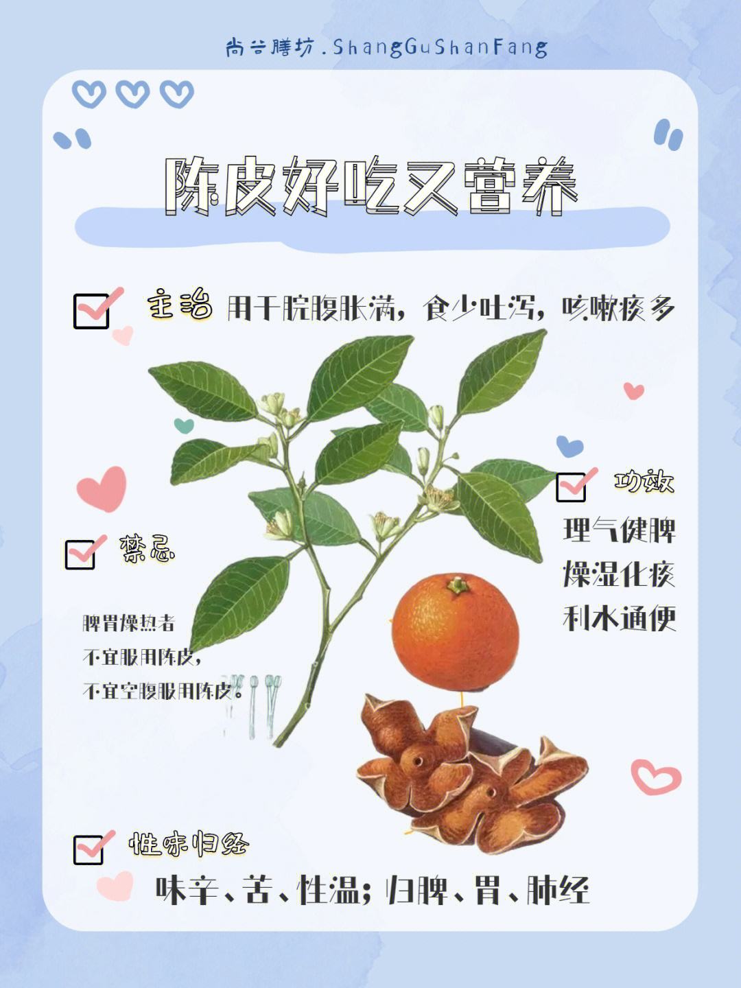 喝陈皮泡水有什么好处和禁忌,陈皮泡水喝的功效和禁忌