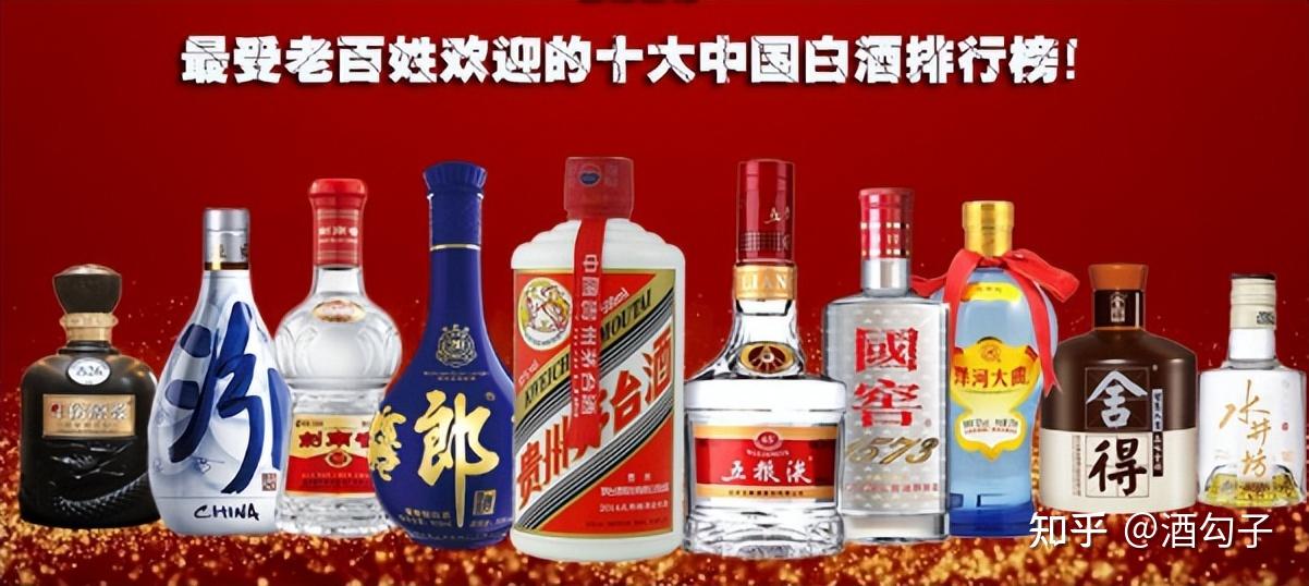 十大高端白酒,中国十大名酒最新排名