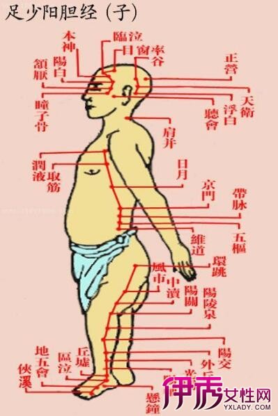 胆经,胆经不通会出现什么症状